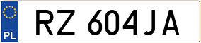 Trailer License Plate